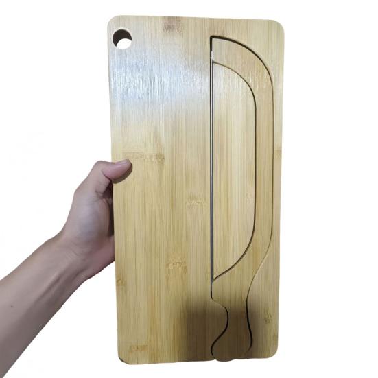 Набор досок для нарезки хлеба с регулируемой направляющей, деревянная разделочная доска и нож из нержавеющей стали с зубчатым лезвием для багета, буханки и сэндвича, набор «все в одном» для