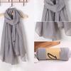 Women's Cotton And Linen Scarves For And Winter, Solid Color Scarves, Shawls, And Sand Stall Scarves
