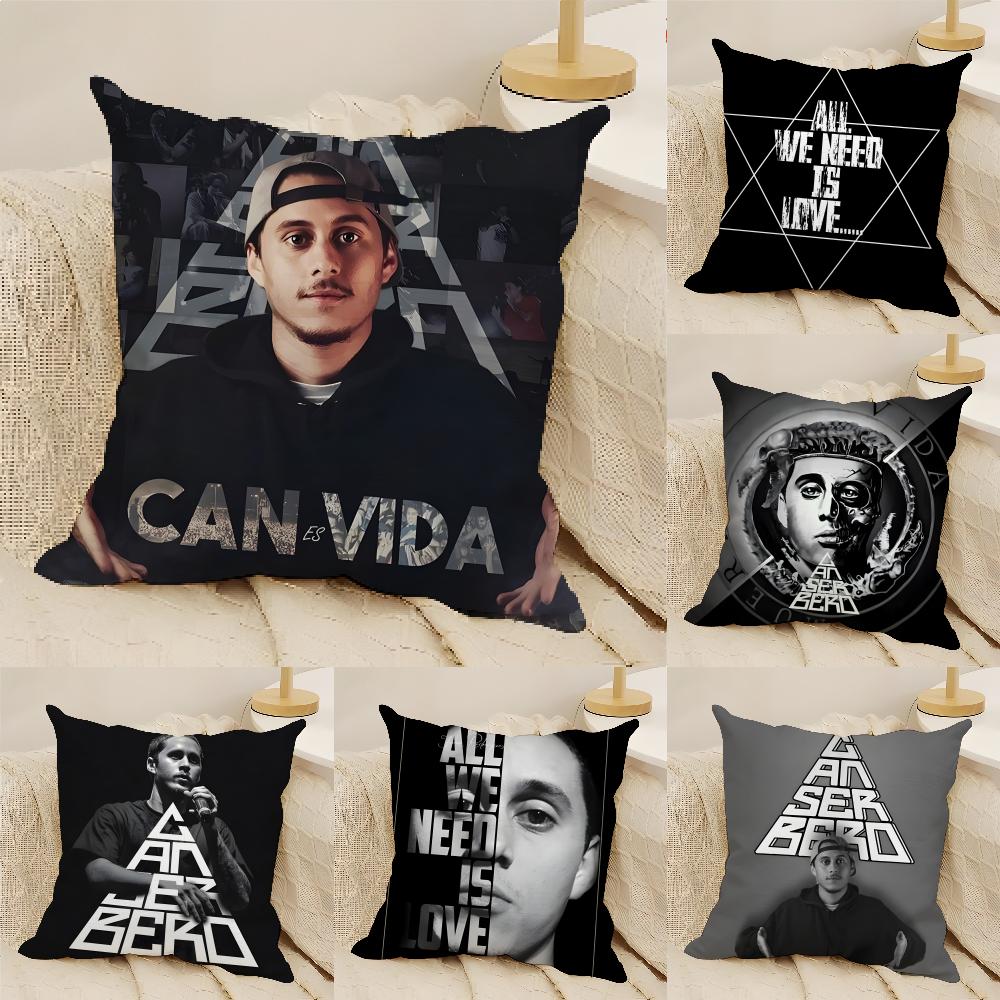 Rap Conciencia Canserbero Pillow Case Natural Linen DoubleSided Printing Sofa Home Decor Cushion Cover