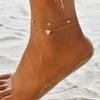 Stainless Steel Anklets Love Heart Charm Anklet I1355