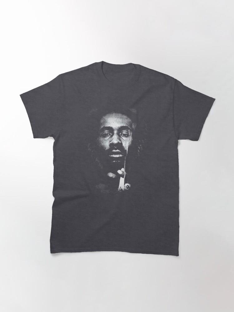 Burning Spear Black And White Design Burning Arts Spear Musician Classic T-Shirt