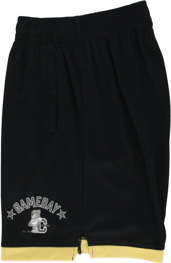 Баскетбольные шорты тренировочные штаны CB251859 Черный x Золотой [Converse] (с карманами)