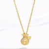 Новое ожерелье Lucky Bag для женщин Lucky Characters Hollow Cullone Design Niche Fashion Collarbone Chain
