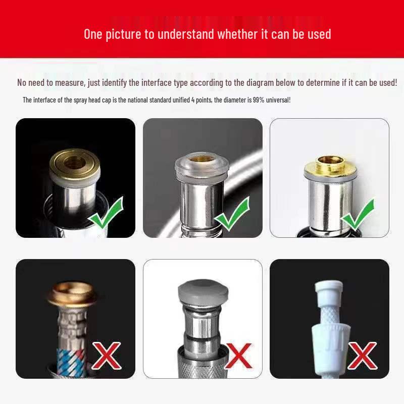 Универсальная ремонтная гайка для душевого шланга и колпачок для соединительной трубки