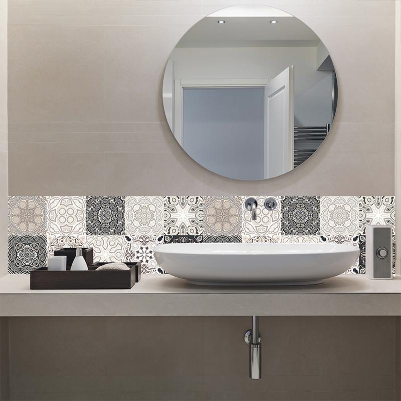 Ретро кухонные столы наклейка плитка узор напольная наклейка матовая поверхность плитка наклейка водонепроницаемая