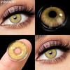 FUNSACHY 1 пара мягких линз Comfort Health Blue Contacts Yearly Fashion Beauty Eye Color Eye Makeup Pupils High Quality Contacts