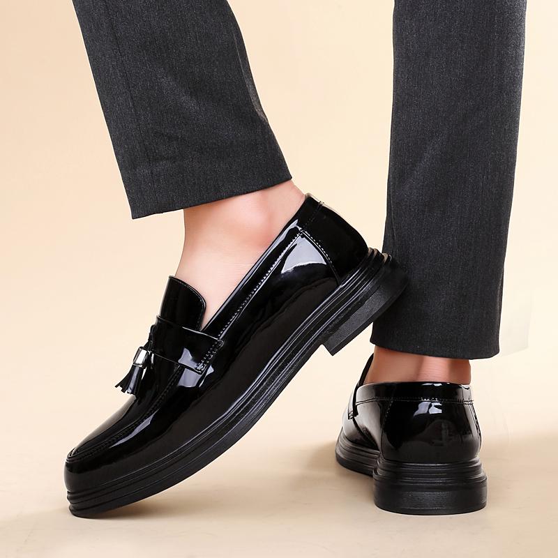 Модные модные мужские универсальные минималистичные кожаные туфли Лоферы Мужская классика Черный Мужская обувь для вождения Мужская обувь для отдыха на открытом воздухе, вечеринки, свадьбы