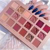 18 цветов тени для век «Роза пустыни» с зеркалом, стойкий макияж, водостойкие матовые блестки, легкие тени для век, косметическая косметика