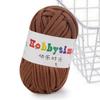 Crochet Knitting Tape Thick Cloth Fabric Strip Yarn 100%Polyester Craft For Hand Knitting Crochet Cushion Blanket Low Elasticity
