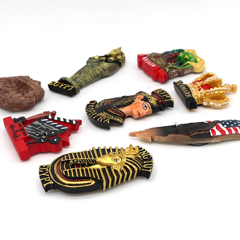 Оскар магнитный холодильник 3d магнит на холодильник Голливуд США Финская корона Египетский фараон Люцерна лев туристический сувенир магнитный