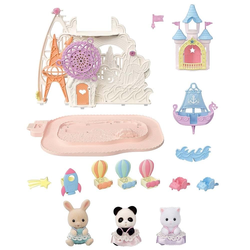 Sylvanian Families Парк развлечений Мечтательный летающий парк развлечений Сертифицирован ST Mark Возраст 3+ Кукла-домик Игрушка EPOCH Ko-66