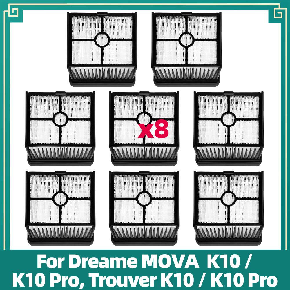 Совместимо для MOVA K10 / K10 Pro, Trouver K10 / K10 Pro Комплекты для замены пылесоса Роликовая основная щетка HEPA-фильтр Запчасти