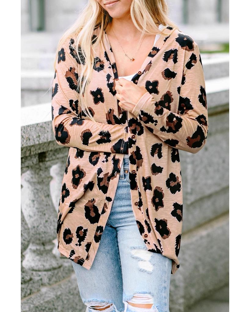 Azura Exchange Printed Open Front Cardigan