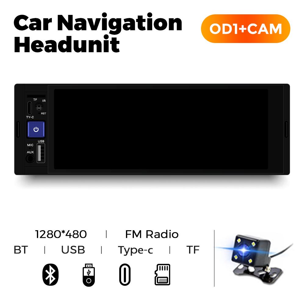 6.86'' 1Din Wired Wireless Carplay Android Auto MP5 Car Radio Multimedia Player BT FM Mirror Link Car Audio Stereo