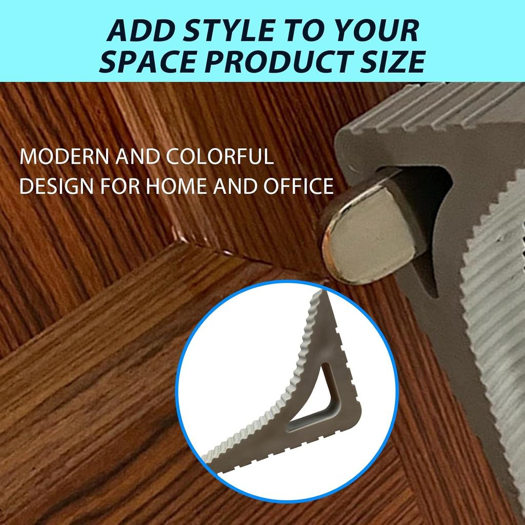 Safety Triangle Door Stopper – Heavy‑Duty Non‑Slip Rubber Wedge with Protective Edge for Home & Office Doors