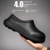 Дышащая водонепроницаемая кухонная обувь - удобная маслостойкая рабочая обувь для мужчин и женщин, черная