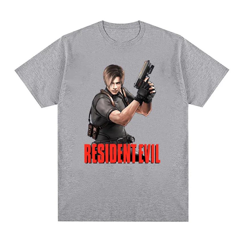 Лимитированная серия Leon S. Футболка Кеннеди Resident Evil Женская Мода Эстетика Большая Футболка Женская Ретро Трендовая Крутая Футболка