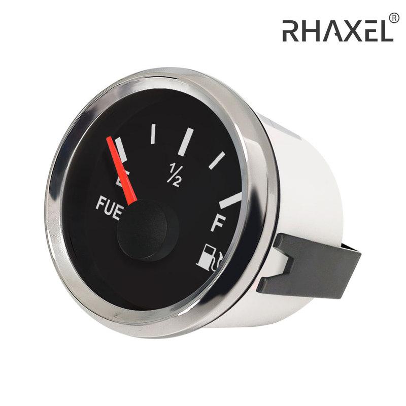 RHAXEL 52 мм (2 '') Регулируемый датчик уровня топлива с сигналом для автомобиля, судов, трактора с красной подсветкой 9-32 В