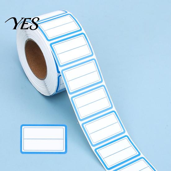 Precision Die-cut Stickers 1000 Pcs Label for Organization, Color Coding Self-Adhesive Name Tags, Easy Clean Peel Off Red & Blue Removable Labels File