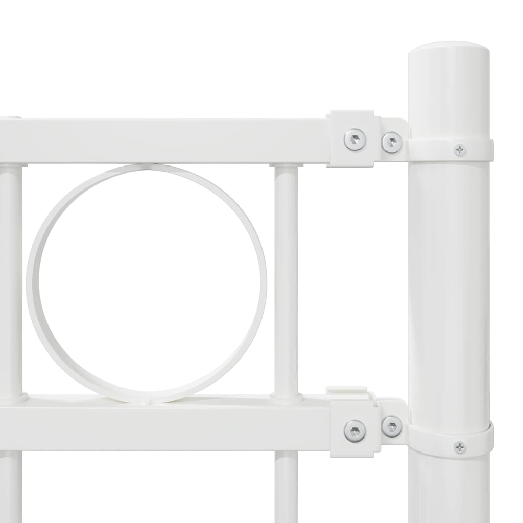ASSEN Fence Panel White 170 x 150 cm Steel