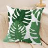 Modern Green Plants Cushion Cover Pillowcase Ultra Soft Skin Friendly Fabric Cloud Like Comfort  Concealed Zipper