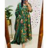 Indian Party Wear Top Tunic Kurti Pant Dupatta Set Women Designer Anarkali Suit VF-3001