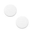 Diatomaceous Earth Coasters, Set of 2, Absorbent, Quick-Drying, Round, Kitchen Draining Tray (White)