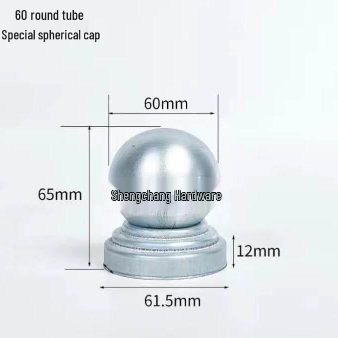 Wrought Iron Hollow Decorative Staircase Post Cap - Round Handrail Ball for Railing Fence Accessories