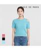 ECOLEDEPARIS Shoulder Cutout Short Sleeve Knit_Rb35Kkcm37Z