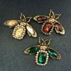Vintage Court Baroque Rhinestone Bee Brooch, Insect Fashion Anti-Light Pin Brooch Accessories