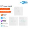 TUYA Smart Touch Switch 1/2/3/4 Gang WiFi Smart Home Wall Light Button 86 EU Control Panel For Alexa And Google Home Assistant