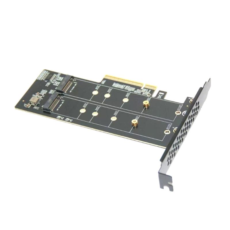 Высокоскоростная карта-конвертер PCIe на 2 порта два M.2 NVME M Key, технология печатных плат для стабильной передачи данных