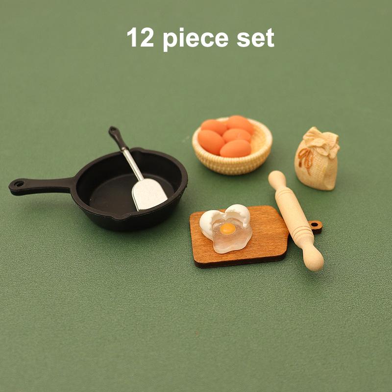 1/12 кукольный домик миниатюрный кухонный набор модель кукольная кухня принадлежности для выпечки декор игрушка микросцена строительство реквизит