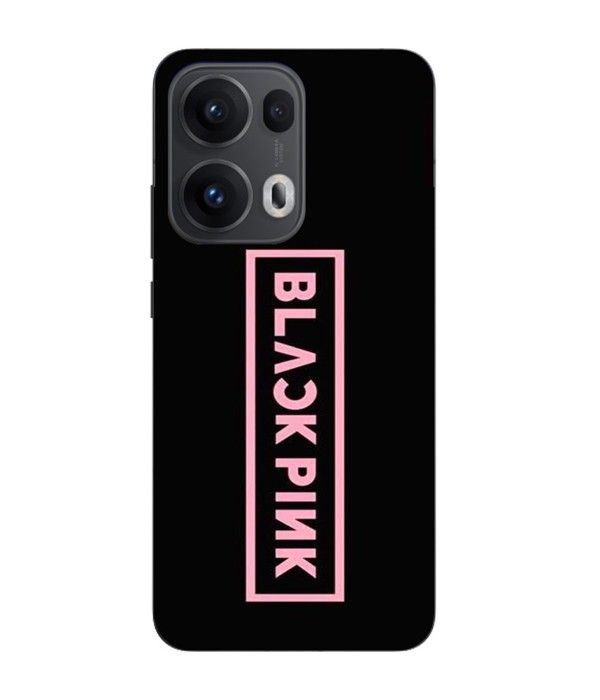 Coque Maniacase Pour Oppo Reno 13 Pro 5G Blackpink VIP Tickets Blackpink logo Front noir