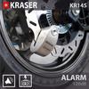 KRASER KR14S Bloque Disque Antivol De Moto Alarme ON / OFF Homologué SRA Haute Sécurité Protection Serrure À Disques, Bloque Disque