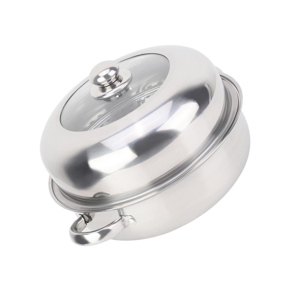 28 см однослойная кастрюля из нержавеющей стали, тушеная в сковороде, пароварка, кухонная утварь, бытовая кулинария