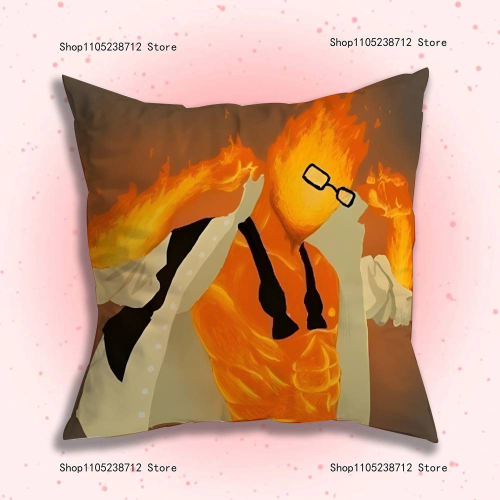 Grilby UUndertale Pillow Case Plush Fabric Soft Pillowcase Double Sided Print Sofa Cushion Cover Throw