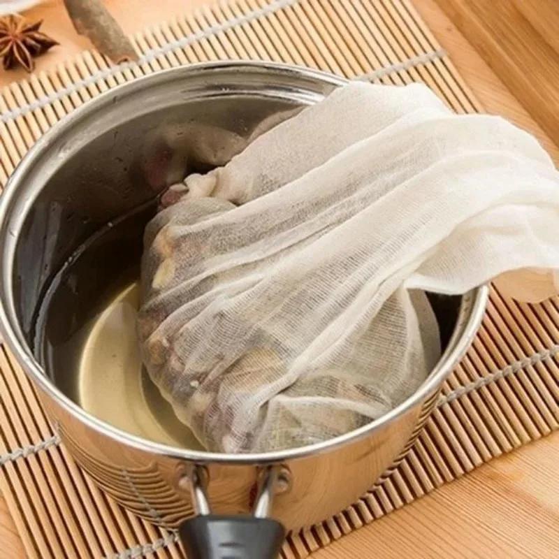 Хлопчатобумажная ткань на кулиске, Марля, Отвар, Мешочек для специй, Фильтрация, Разделение осадка, Чай, Многофункциональная интеграция