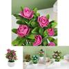 Искусственный горшок с розами Искусственное растение для свадебного декора и фона для фотографий