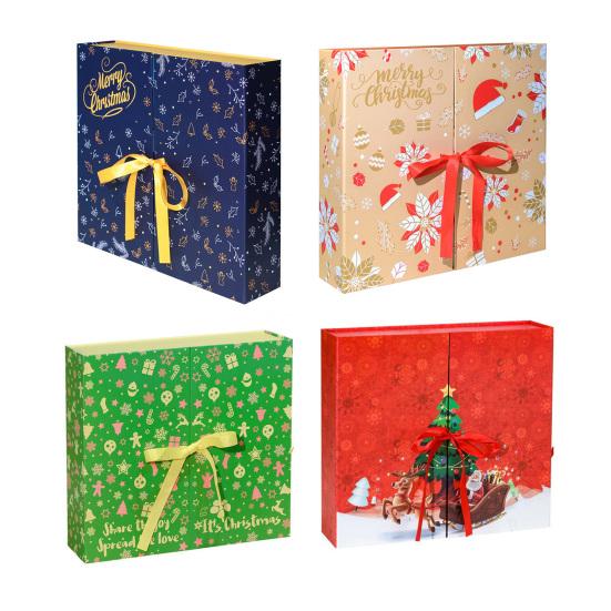 Christmas Advent Calendar 2025 24 Days Christmas Countdown Calendar with 24 Empty Boxes DIY Refillable Gift Boxes for Boys Girls Teens Adults