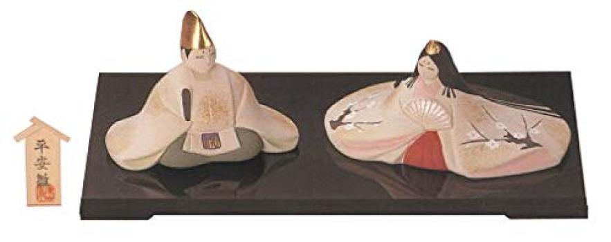 Authentic Hina Dolls That Can Be Easily Displayed Shipping [Heian Dolls] [Ceramic Hand-painted] ¥0