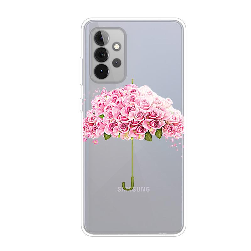 Для чехла Samsung A52 5G Чехол Прозрачный Мягкий ТПУ силиконовый Чехол для телефона Для Samsung Galaxy A72 M52 A52S 5G Чехол 4G Прозрачный Funda