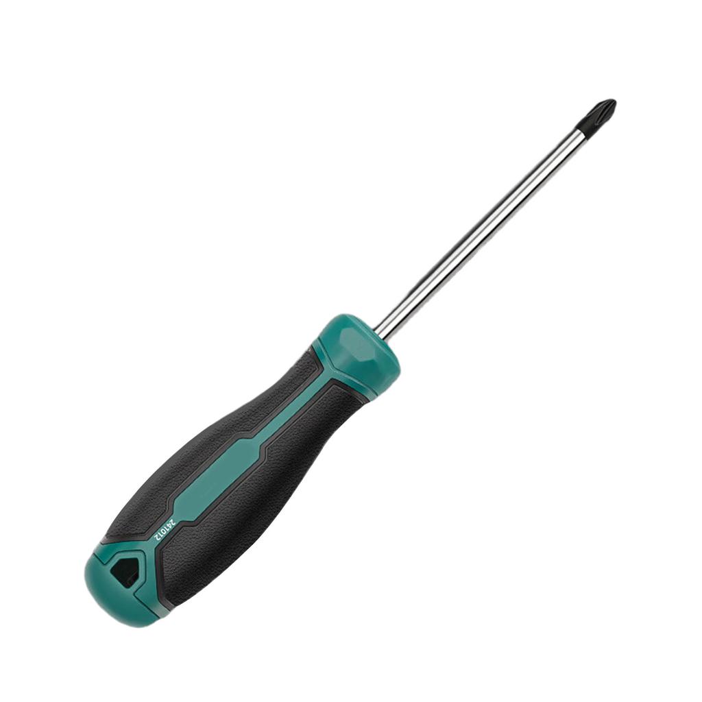 Magnetic Tip Screwdriver 6mm Crosses/Flat Professional Cushion Grip for Hand Making Home Mechanical Repair Project