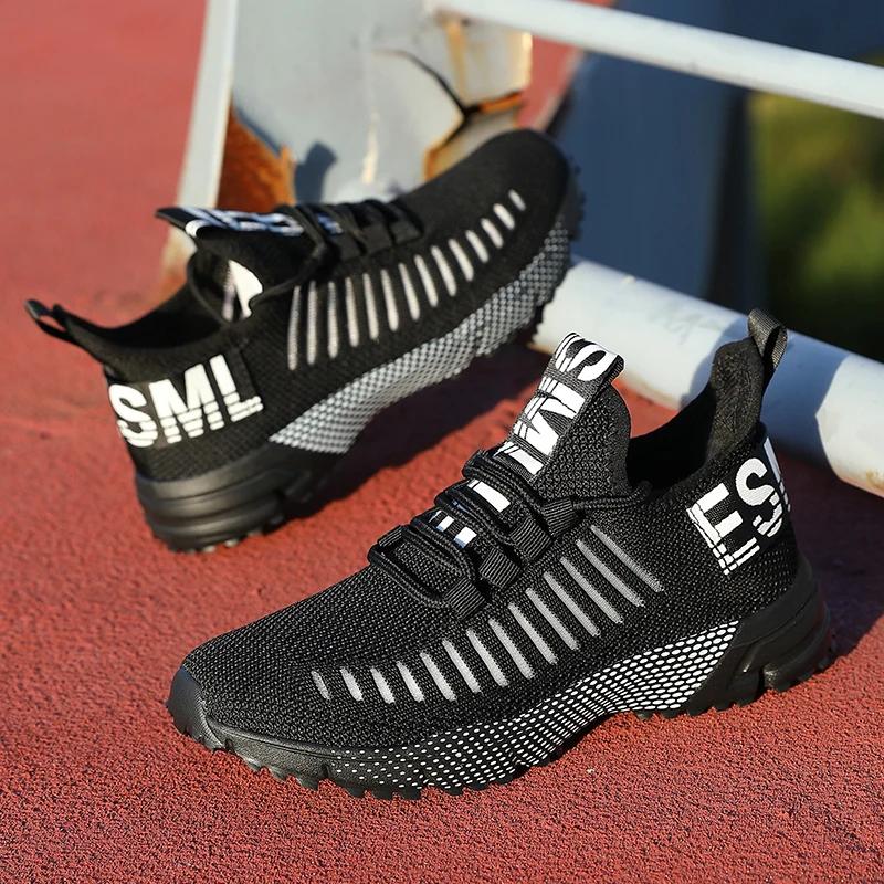 Men's Running Shoes Fashionable and Breathable Youth Outdoor Sports Shoes Women Comfortable and Odor Proof Tennis Walking Shoes