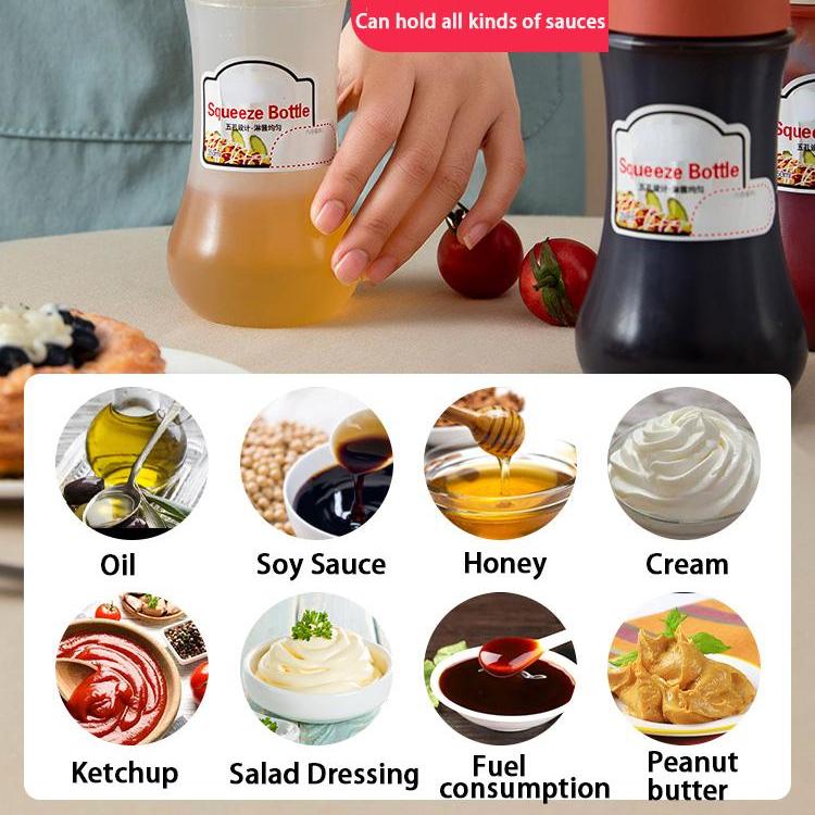 350 мл 5-отверстные бутылки для приправ с насадками, пластиковые бутылки для кетчупа, горчицы, горячих соусов, бутылки с оливковым маслом, кухонные аксессуары