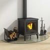 Fireplace Glass Panel Transparent 1200 x 500 mm Glass