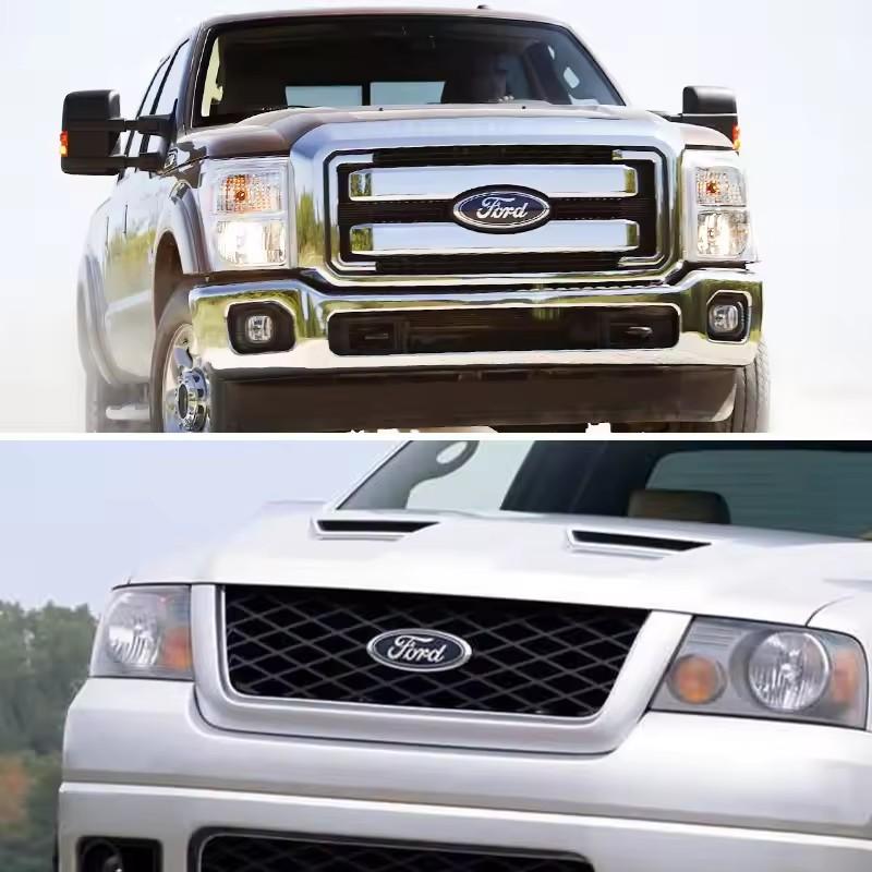 xqzvd1 Car Front Grille Logo Hood Emblem Sticker Trunk Badge Accessories For Ford Focus Mk2 Mk3 Fiesta Mk7 Mondeo Ranger Escape Mustang