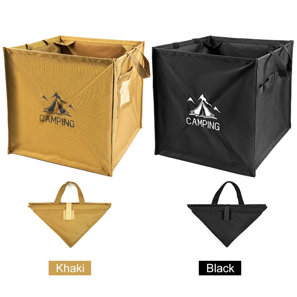 60 л складная корзина для грязной одежды портативный садовый мешок для мусора многоразовый мусорный бак для кемпинга с ручкой для барбекю, пикника, пешего туризма