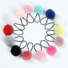 2Pcs Soft Furry Hair Ties Elastic Hair Bands Girls Hair Ring Fur Ball Hair Rope Rubber Band 5cm