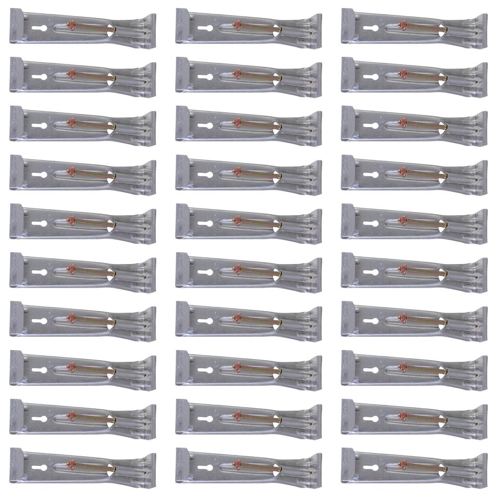 30Pcs Gutter Hangers Quick Screw Clip Hide Bracket for 5 Inch K Styles Sturdy Aluminum Gutters Includes Hex Drill Bit